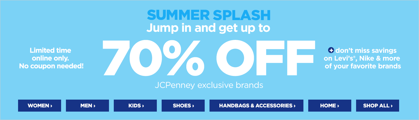 70% off JCPenney Exclusive Brands