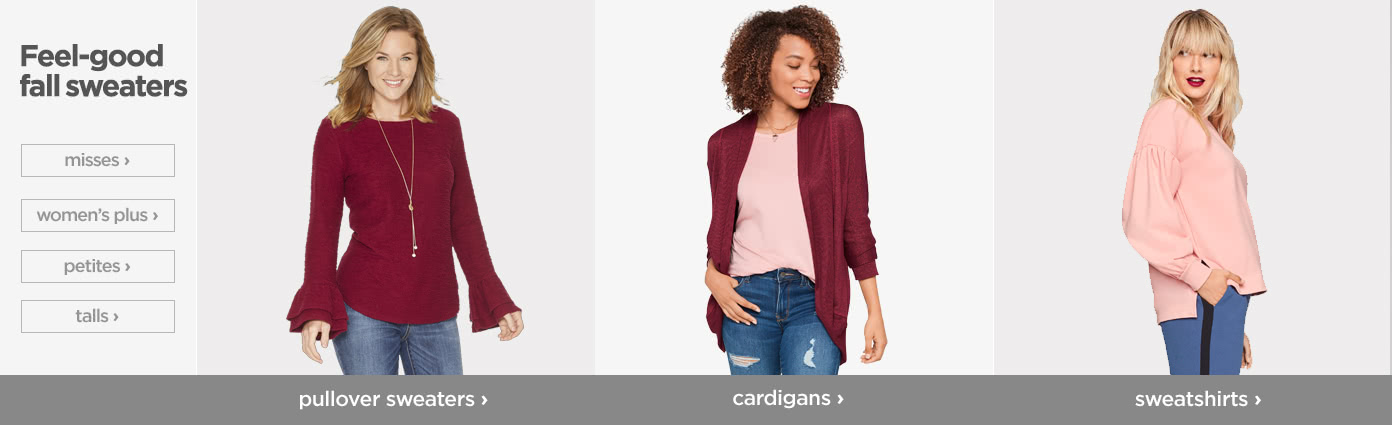 Sweaters for Women | Women's Cardigans | JCPenney