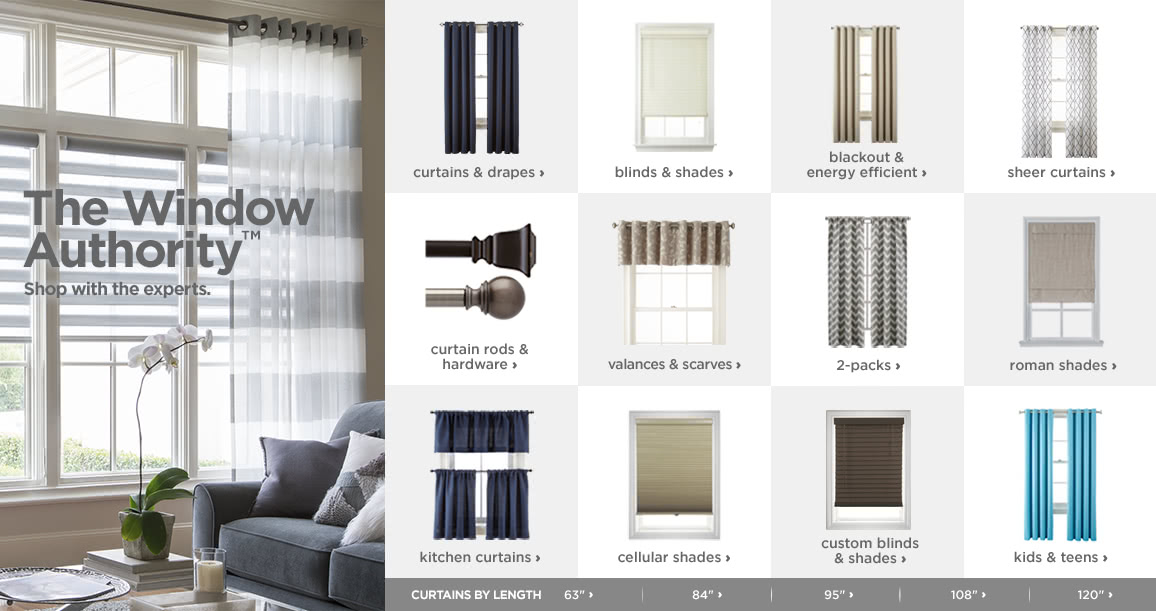 Window Treatments, Curtains, Blinds & Curtain Rods JCPenney