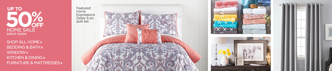Up to 50% off Home Sale, select styles