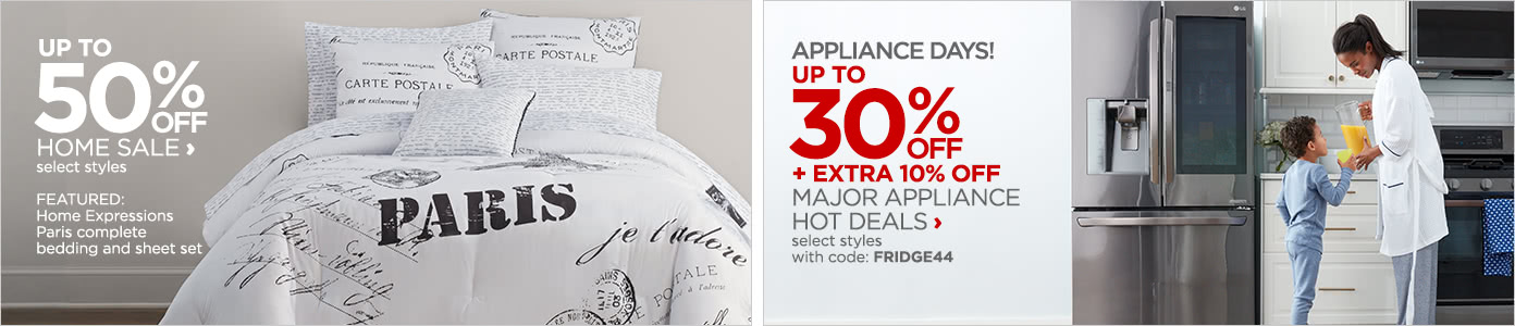 Up to 50% off Home Sale | Up to 30% off Major Appliance Hot Deals