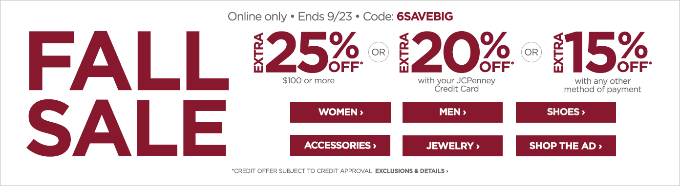 use code 6SAVEBIG