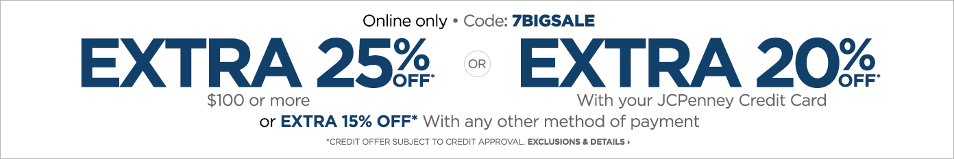 use code 7BIGSALE