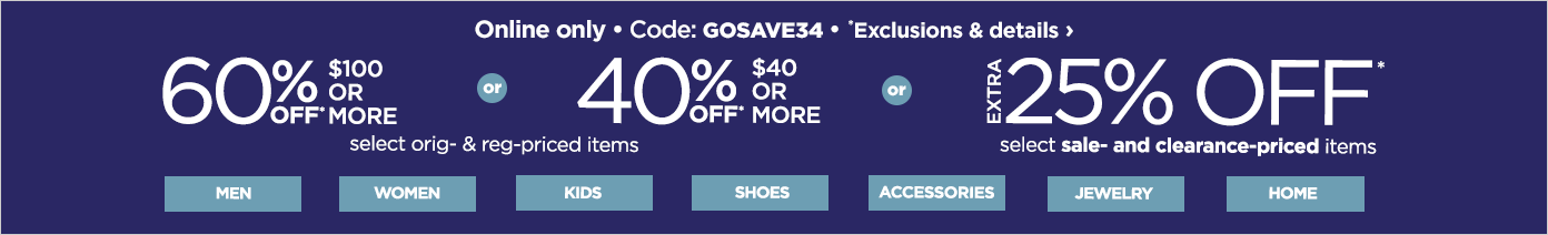 use code GOSAVE34